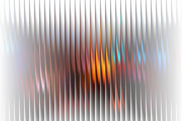 Abstract blurred glowing multicolor background with striped overlay, futuristic artistic wallpaper design with radiant luminous neon light digital effects