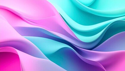 Abstract colorful flowing design