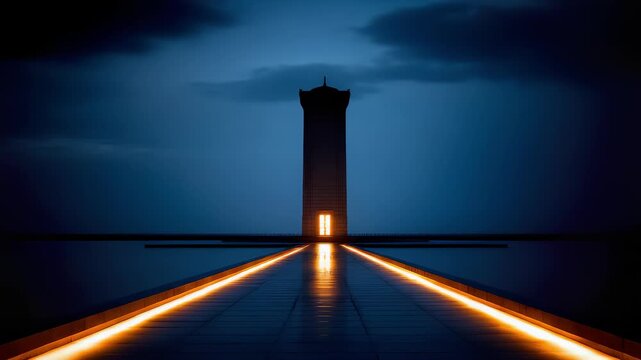 Future Tower: Technological Light of Aquatic Architecture