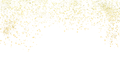 Gold Foil splatter glitter Golden stroke on transparent background. Gold Splater element