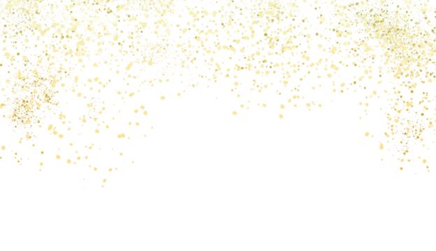 Gold Foil splatter glitter Golden stroke on transparent background. Gold Splater element