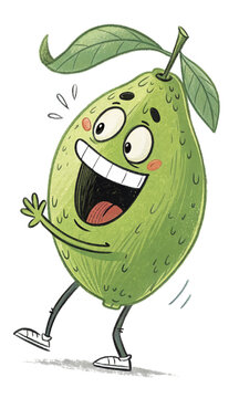 Naklejki funny cartoon cucumber