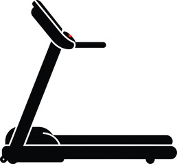 Scalable treadmill vector illustration for fitness and exercise graphics