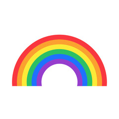 Obraz premium Simple Rainbow Illustration with Classic Color Scheme