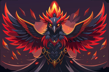 Fototapeta premium abstract background with fire