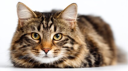 the cat on white background no logos no brands ar 169