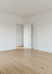 Fototapeta premium Empty Canvas, Open Door