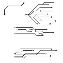 Electric Circuit Board | Technology Connection Background | Electronic Network Vector Illustration