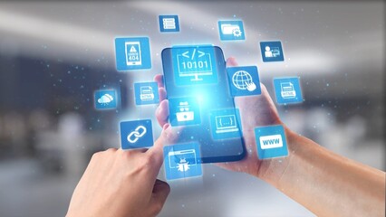 Software development with coding overlays, programming languages, developer tools, mobile app creation, and advanced programming for digital product development and software solutions. Spire