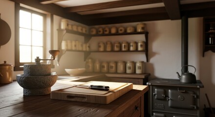 Antique Apothecary Shop Interior.