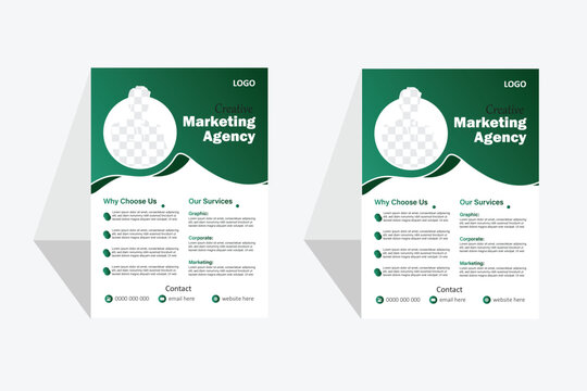 Modern business flyer templet design	