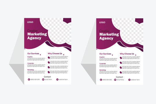 Modern business flyer templet design	