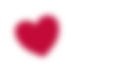 A blurred red heart illustration represents love and affection. The heart design exudes a soft, gentle feeling transparent background