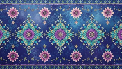 Luxurious Damask Handmade Floral Pattern Collection.