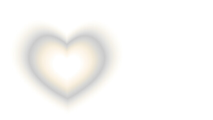 An elegant, glowing heart-shaped illustration, radiating warmth and affection. A perfect symbol of love, used in various contexts. transparent background