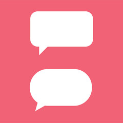 Talk bubble speech icon Blank empty bubble vector illustration design element