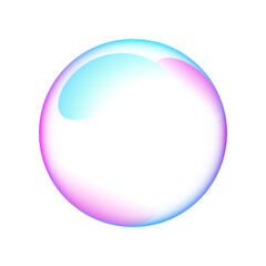 3D realistic transparent soap water bubbles colorful rainbow reflection bubble glossy shiny floating design isolated sphere circle pattern on isolated background