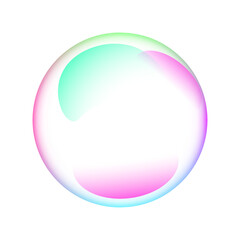 3D realistic transparent soap water bubbles colorful rainbow reflection bubble glossy shiny floating design isolated sphere circle pattern on isolated background