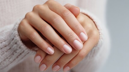 Fototapeta premium close up of female soft skin hands no logos no brands ar 169