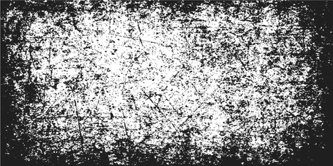 Abstract black and white grunge texture with a dirty snow pattern for a winter-themed backdrop illustration