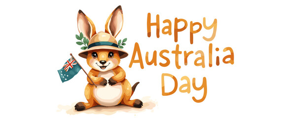 Happy Australia Day, Australia Day illustrations Banner, Background, Poster