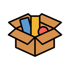 Goods Icon Vector Illustration Color Version