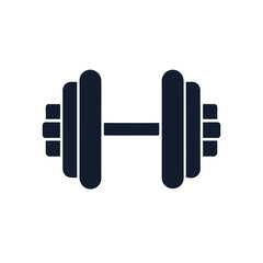 Fototapeta premium vector illustration of a blue dumbbell