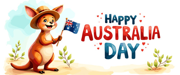 Happy Australia Day, Australia Day illustrations Banner, Background, Poster