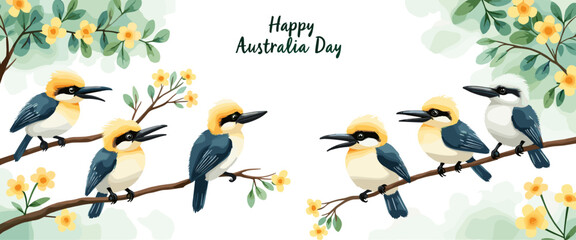 Happy Australia Day, Australia Day illustrations Banner, Background, Poster