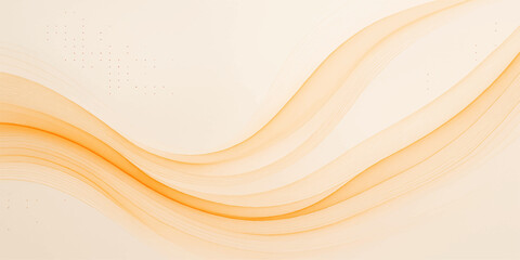 Abstract vector illustration of orange and yellow wavy lines creating a flowing, vibrant, modern art background