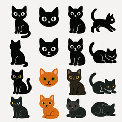 Black Cat Icon Sheet