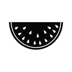 Watermelon vector art silhouette