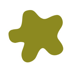 illustration of a green abstract shape 