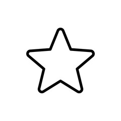 Star Icon Vector Illustration Line Version