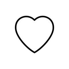 Love Icon Vector Illustration Line Version