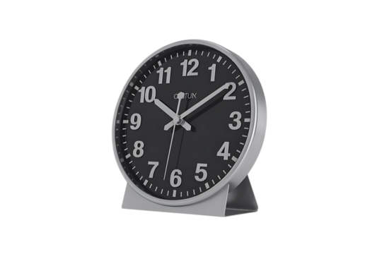 Sleek modern alarm clock with bold numbers, perfect for time management and stylish decor