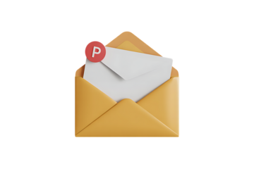 Urgent new message alert with important notification symbol, email communication concept