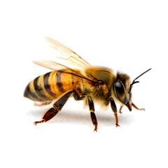 Bee isolated on white background