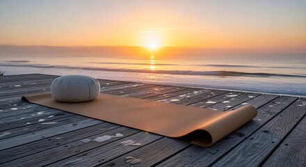 Sunrise Yoga Beach Meditation. (1)