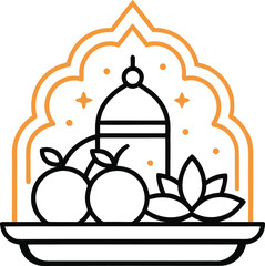 Modern geometric abstract design with vibrant color accents