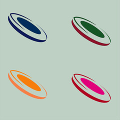 Rotational Tokens Abstract Disc Logo Variations.ai