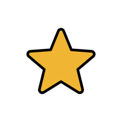 Star Icon Vector Illustration Color Version