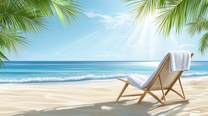 Tropical beach scene