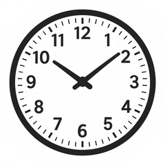 clock on white background