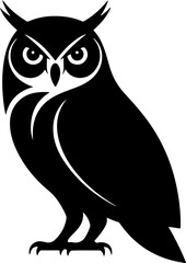 Winter Animal silhouette Vector illustration