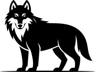 Winter Animal silhouette Vector illustration