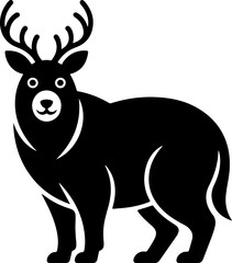 Winter Animal silhouette Vector illustration