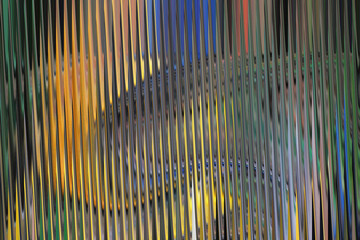 Abstract textured background with vertical lines and blurred colorful shapes, artistic and modern design