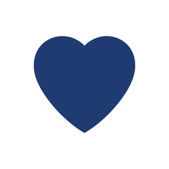 Love Icon Vector Illustration Blue Version
