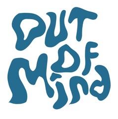 Groovy Retro Typography Illustration – Out of Mind Poster